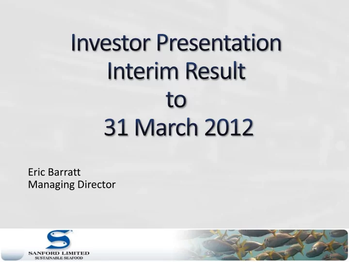 eric barratt managing director