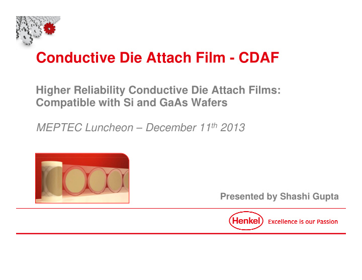 conductive die attach film cdaf