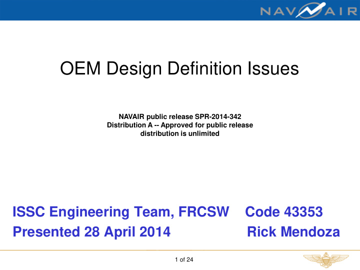 oem design definition issues