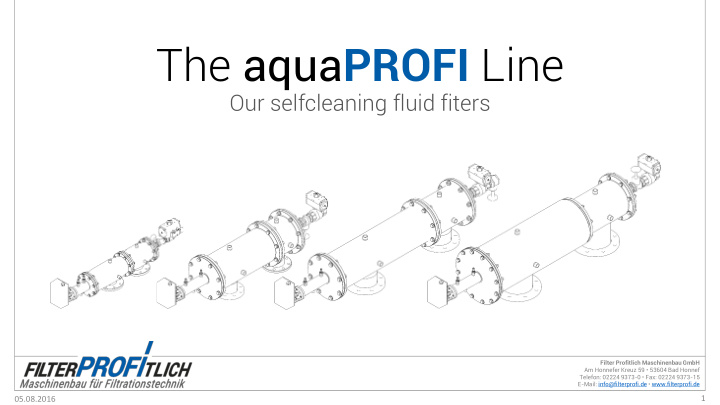 the aqua profi line
