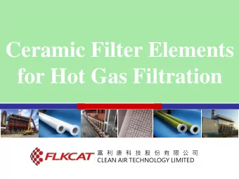 Ceramic Filter Elements  for Hot Gas Filtration