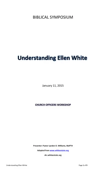 BIBLICAL  SYMPOSIUM                        January  11,  2015