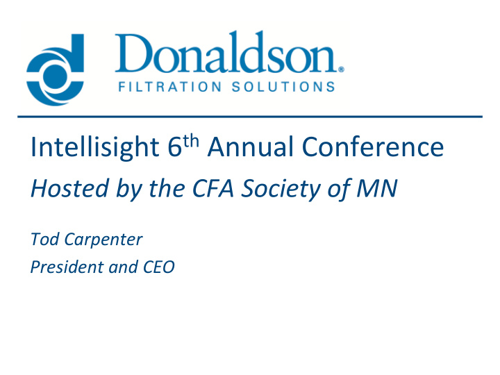 intellisight 6 th annual conference