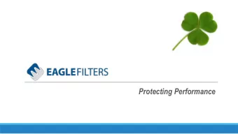 Protecting Performance  Eagle Filters Ltd | Kalervonkatu 10 | 48600 Kotka | Finland | Jran