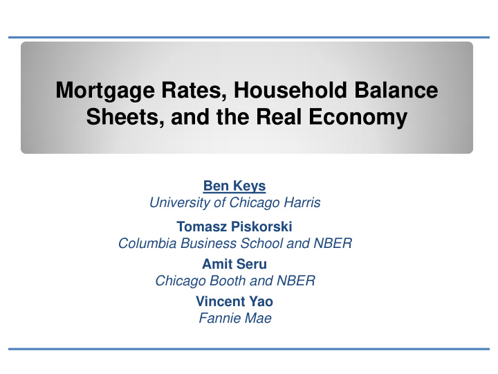 sheets and the real economy