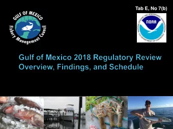 Tab E, No 7(b)  Request from May 2017 CCC Meeting  E.O. 13771 - Reducing Regulation and