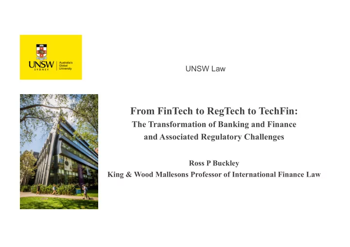 from fintech to regtech to techfin