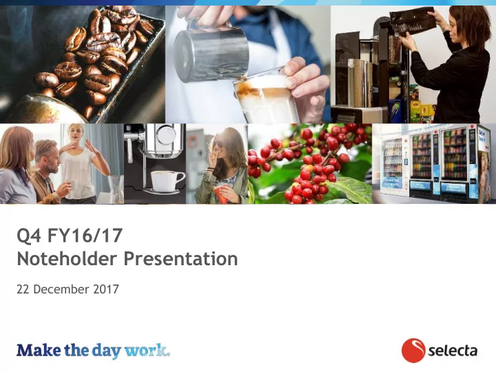 noteholder presentation