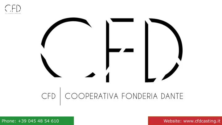 phone 39 045 48 54 610 website cfdcasting it