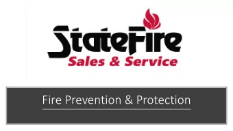 Fire Prevention &amp; Protection  What is Fire  re P  Pre  revention?  Measures and practices