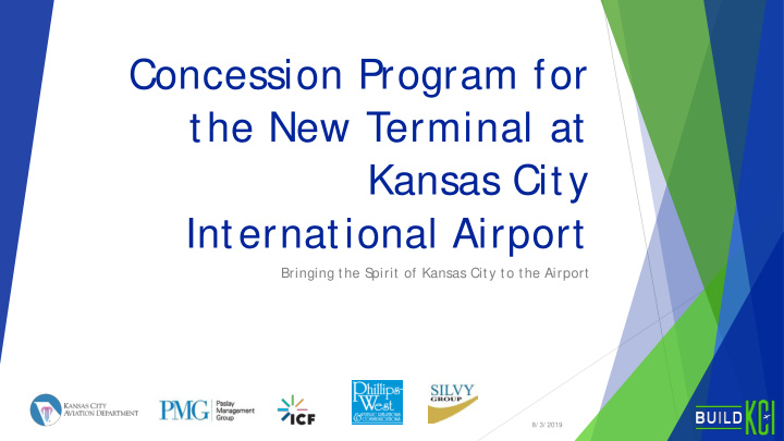 concession program for the new terminal at kansas city