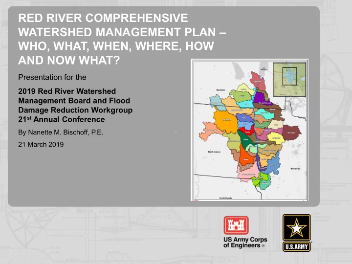 red river comprehensive watershed management plan who