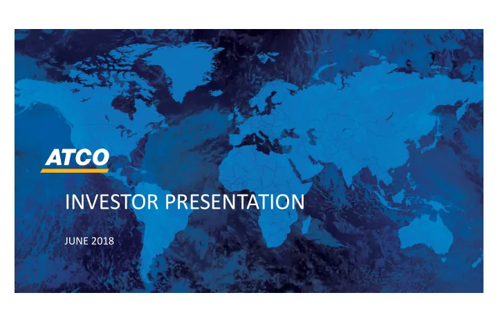 investor presentation
