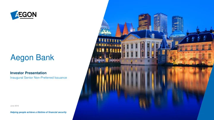aegon bank