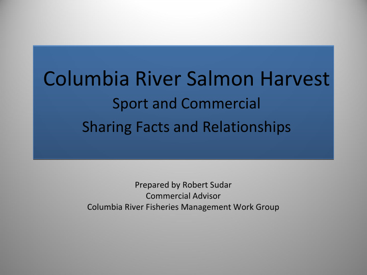 columbia river salmon harvest