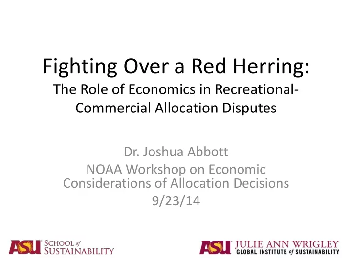 fighting over a red herring