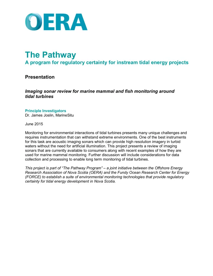 the pathway