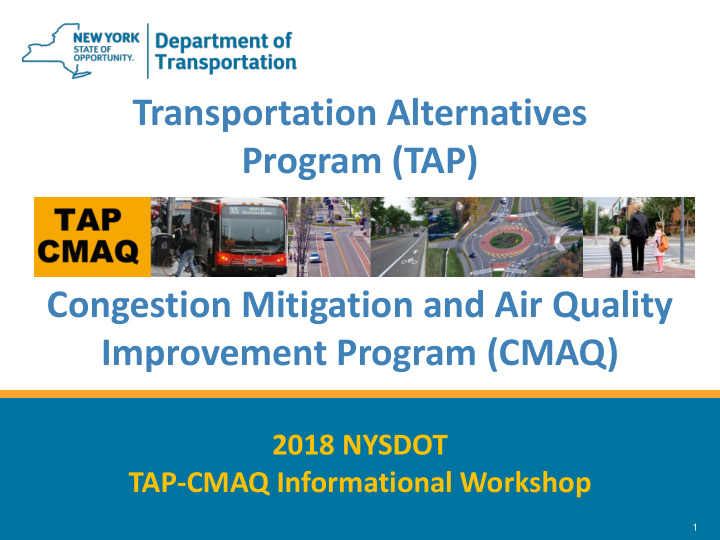 transportation alternatives program tap congestion
