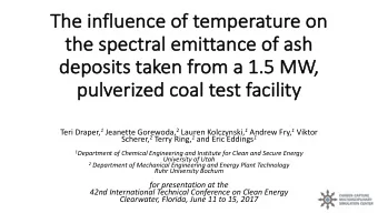 Th  The i  influence  ce o  of t  temp  mperature o  on  the sp  th  spectr  tral emittance of  of