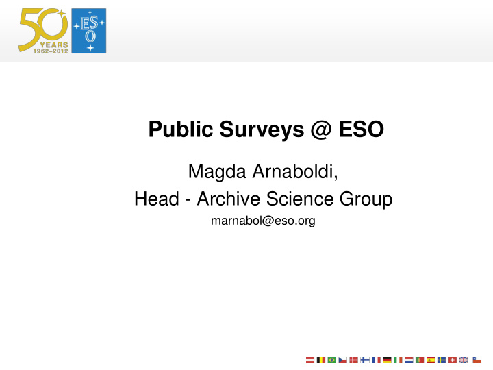 public surveys eso