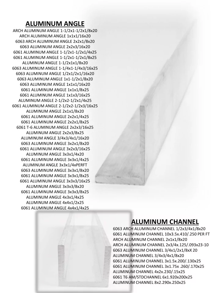 aluminum angle