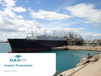 Investor Presentation  March 2017  2  Forward-Looking Statements All statements in this