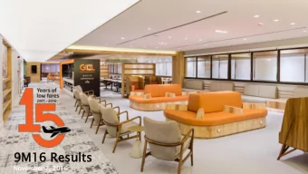 9M16 Re  Resul  ults  ts  Novem  ember  r 7, 2016  Solid  d Th  Third Qu  Quarter  ter  Lower