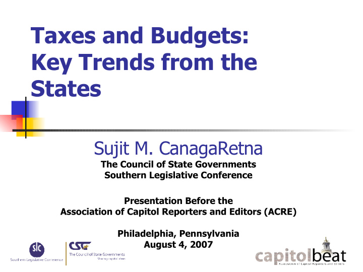 taxes and budgets key trends from the states