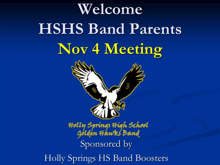 hshs band parents