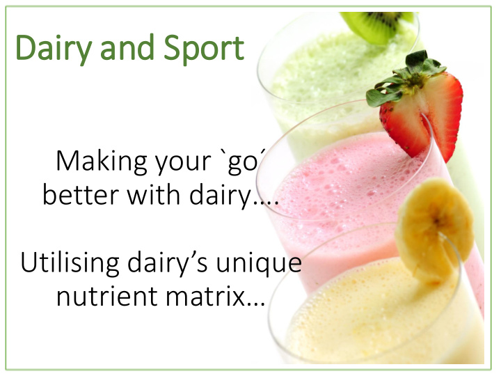 dairy iry and sport