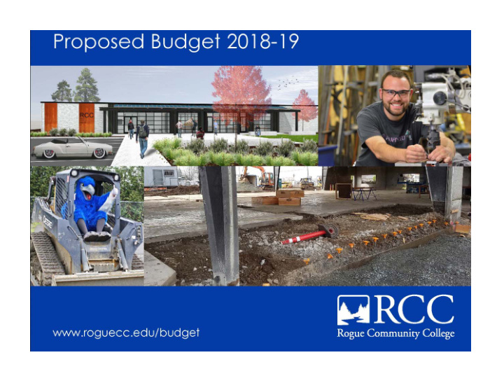 2018 19 budget message highlights presenting a balanced