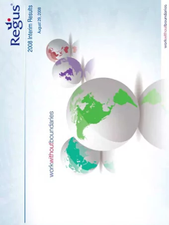 2008 Interim Results  August 29, 2008  Caution statement  This presentation may contain forward