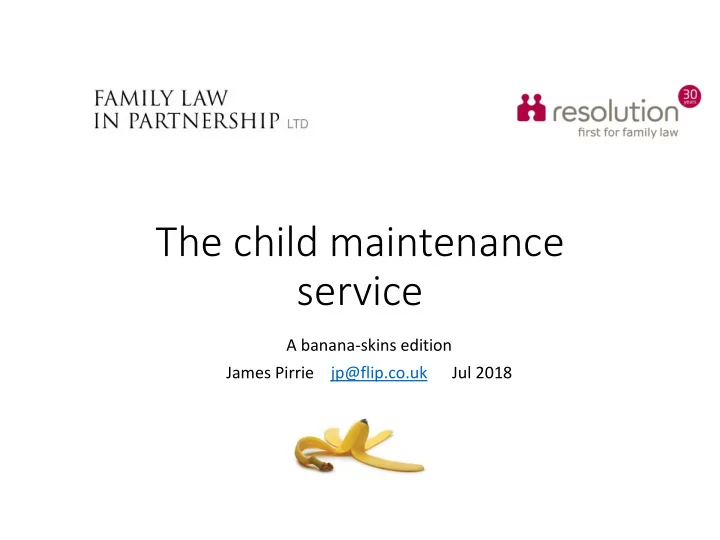 the child maintenance
