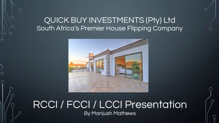 rcci fcci lcci presentation