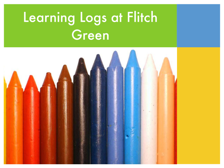 learning logs at flitch green