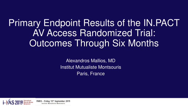 av access randomized trial