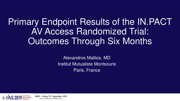 av access randomized trial
