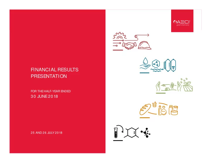 financial results presentation