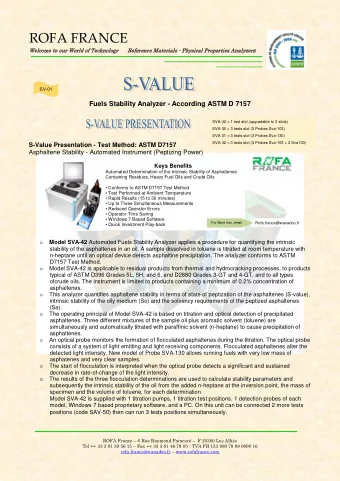 ROFA FRANCE yzer s  Wel  elcom  ome  e to  o ou  our Wor  orld of  of Tec  echnol  olog  ogy