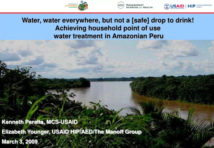 water water everywhere but not a safe drop to drink