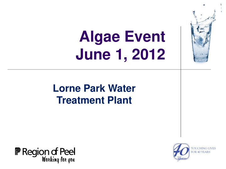 algae event june 1 2012