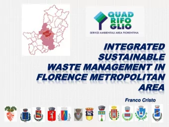WASTE  ASTE MA  MANAGEMENT IN  GEMENT IN  FL  FLORENCE  ORENCE METR  METROPOLIT  OPOLITAN  AN  AREA