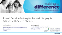 shared decision making for bariatric surgery in patients