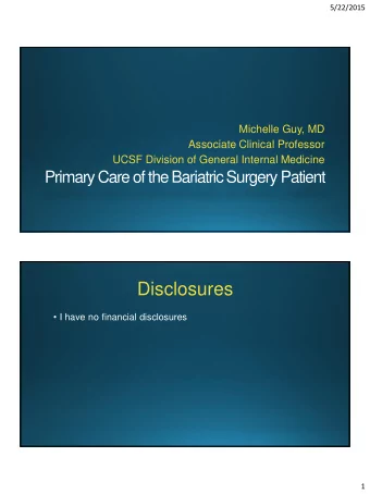 Disclosures  I have no financial disclosures  1  5/22/2015  Case  37 y/o physician presents