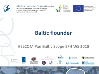 Baltic flounder  HELCOM Pan Baltic Scope EFH WS 2018  Proposed map Baltic flounder spawning area