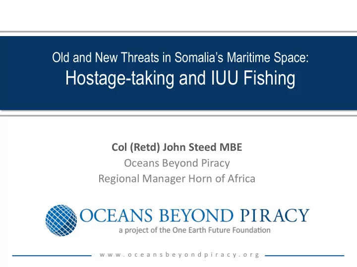 hostage taking and iuu fishing