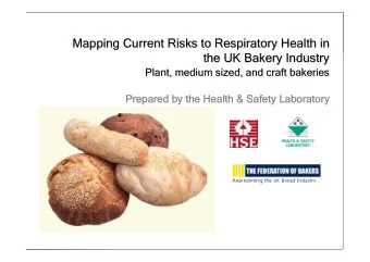 Mapping Current Risks to Respiratory Health in  Mapping Current Risks to Respiratory Health in  the