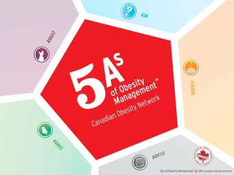 of Obesity  Management  A  S  S  E  S  S  AGREE  ADVISE  1  s  t  e  p  Key Principles  Obesity is