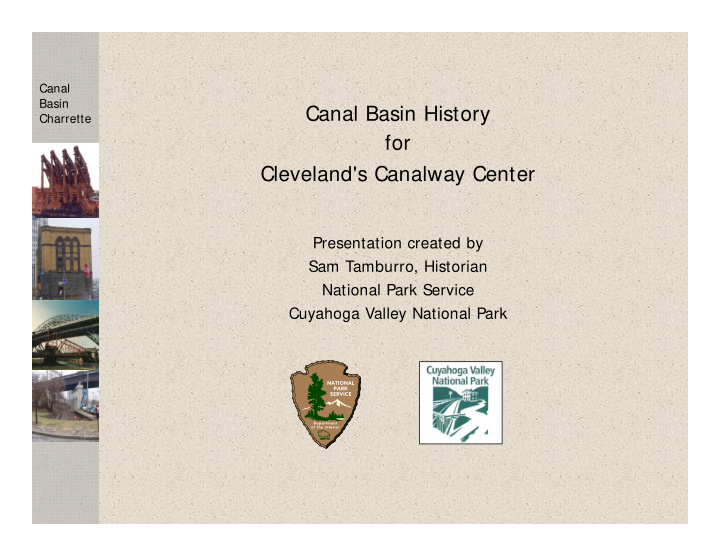 canal basin history