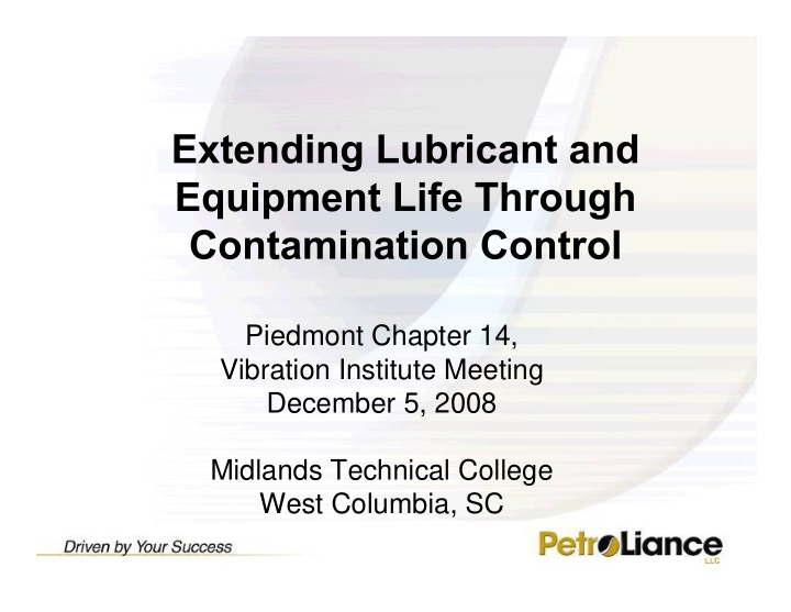 piedmont chapter 14 vibration institute meeting december